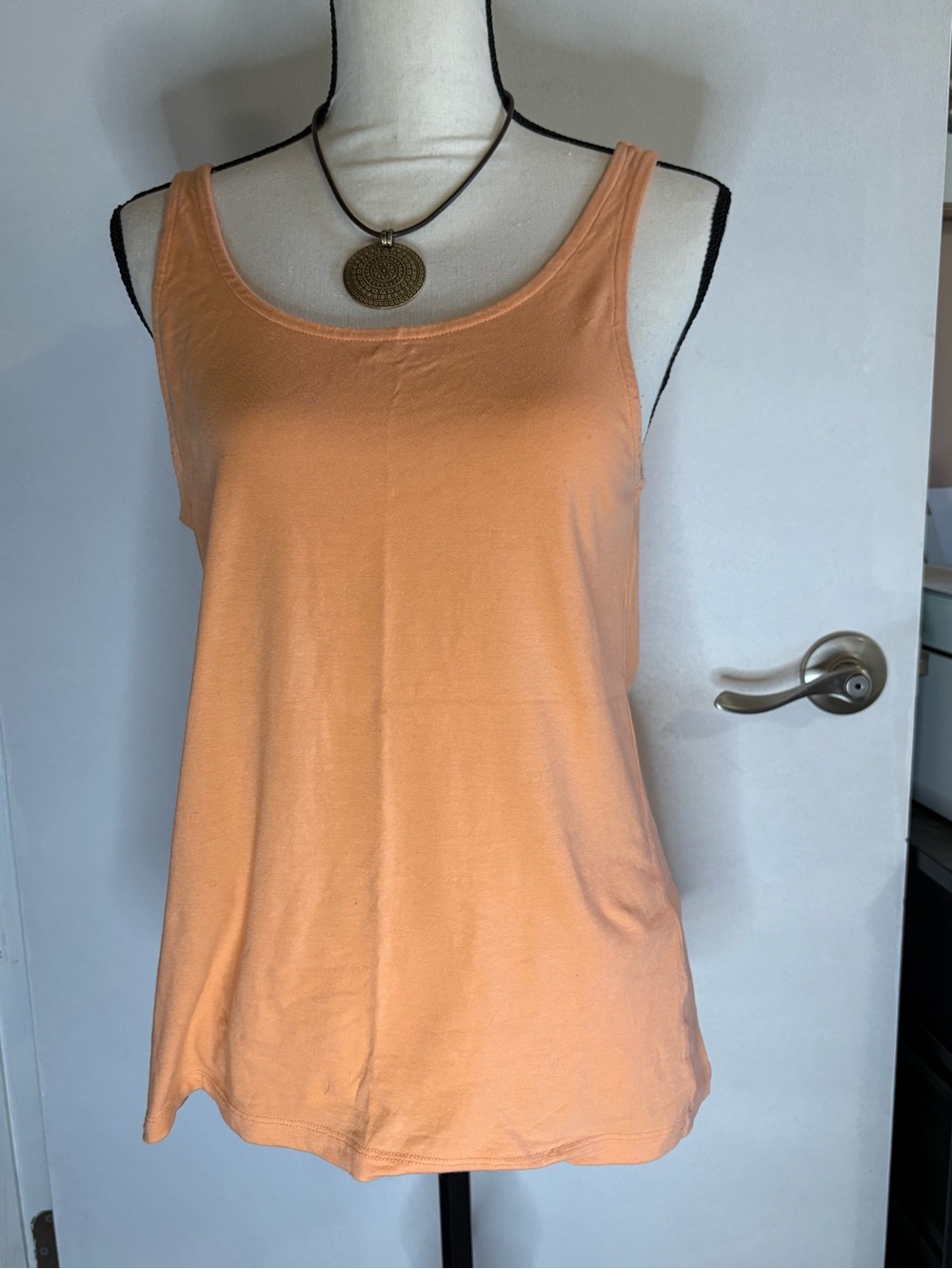 American Apparel Coral Peach Scoop Tank